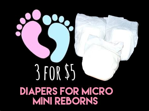 Micro Mini 3 Preemie Diapers For Reborns And Silicone Babies Etsy