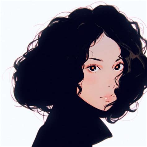 Captura ⁨ilya Kuvshinov En Instagram “curls”⁩ Black Girl Art Anime