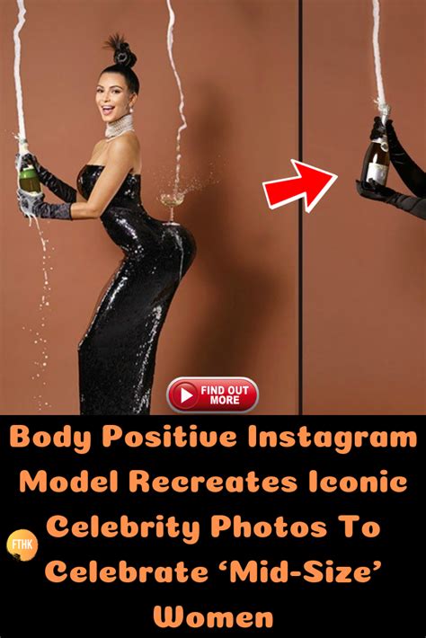 Body Positive Instagram Model Recreates Iconic Celebrity Photos To