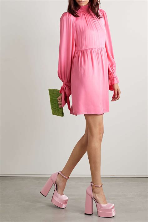 Bright Pink Thea Jersey Mini Dress Alice Olivia Net A Porter