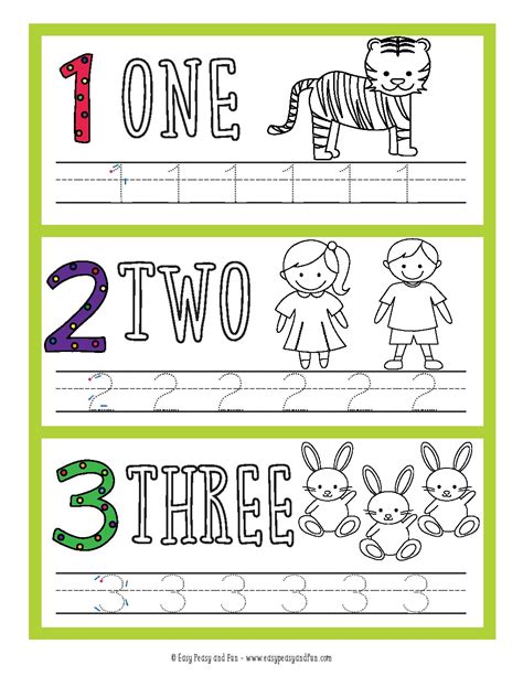 Number Tracing Worksheets For Kids And Pdf