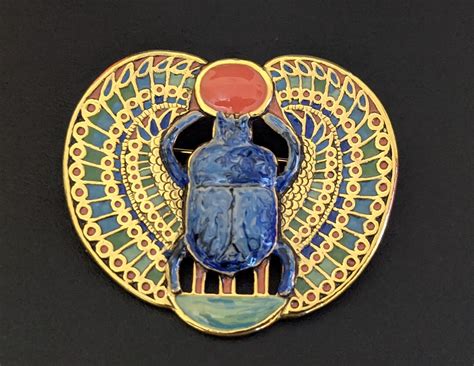 Tutankhamun Pectoral Khepri Scarab Beetle Pendant Bro Gem