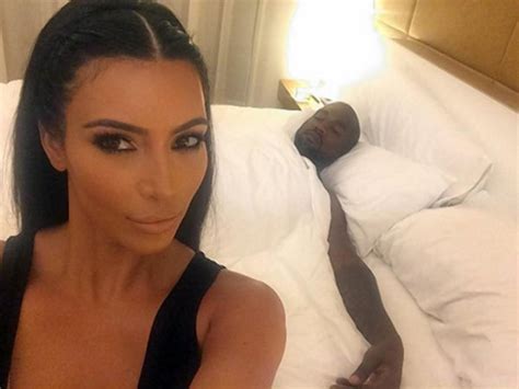 Kim Kardashian Posts Bedroom Selfie With Kanye West