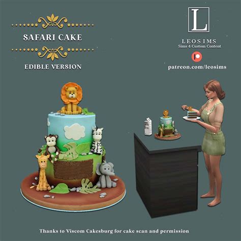 Safari Cake Edible New