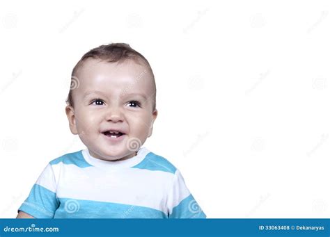 Cute Smiling Baby Boy Stock Photo Image Of Expression 33063408