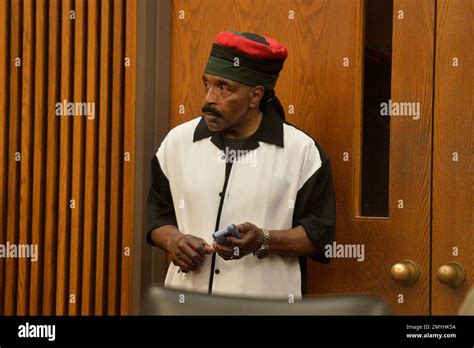Cleveland community activist Art McKoy stands in the courtroom where a