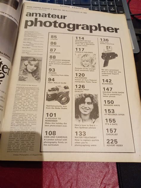 Rare Vintage Amateur Photographer Magazines 1979 Ebay