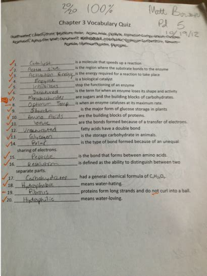 Standardized test practice chapter 8 chemistry answers iv teacher's guide to using the chapter 8 learn vocabulary, terms, and more with flashcards, games, and other study tools. Enzymes, DNA, and Protein Synthesis - Matt Boward's AICE Biology Portfolio