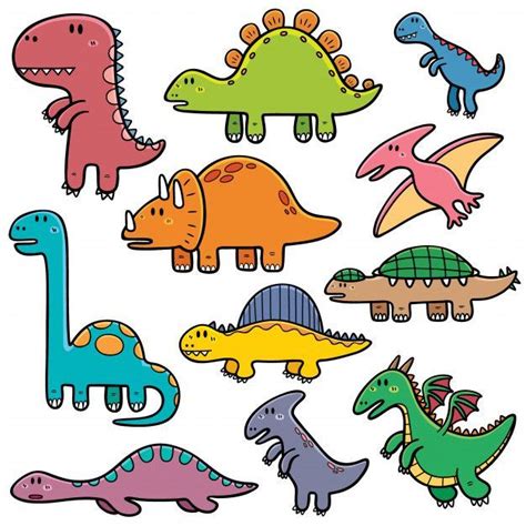 Quoi qu'il arrive, je vous aime (2020) vostfr. Dinosaurier-Cartoon-Set, 2020 | Kolay çizimler, Dinozorlar ...