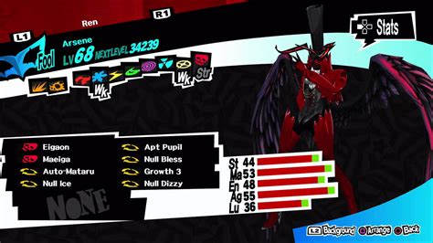 Excluding each phantom thief's own persona, this comprehensive list details which personas joker can get, what jail they're in and their base levels when persona 5 players will likely remember the reaper. Persona 5 / Persona 5 Royal - Arsene Persona Stats and ...