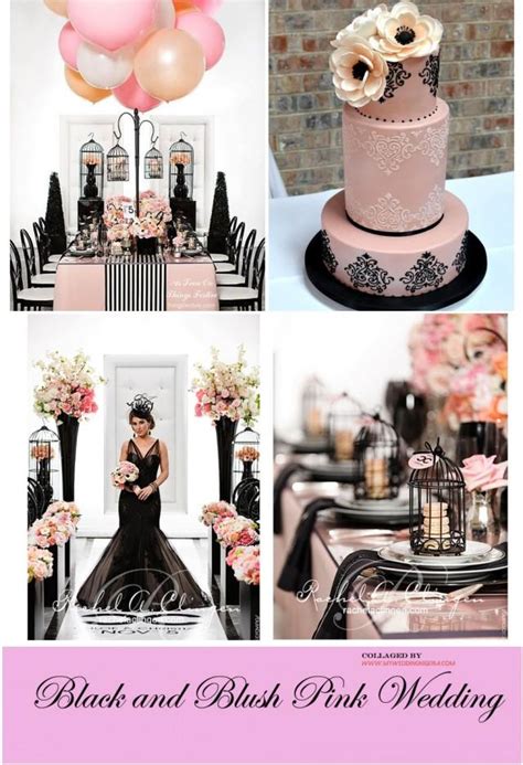 Black And Pink Wedding Color Palette Weddbook