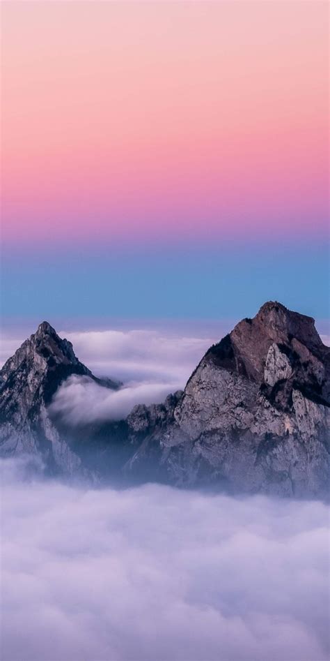 Montaña En Los Cielos Landscape Wallpaper Cloud Wallpaper Beautiful Sky