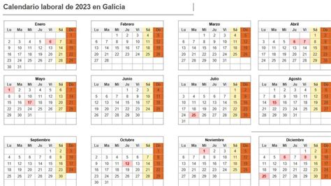 Calendario Laboral De Galicia 2023 En Pdf Para Imprimir Porn Sex Picture