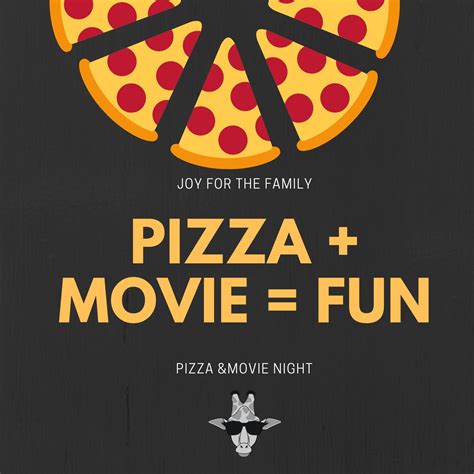 Pizza & Movie Night - Giraffe Joy
