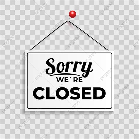 Sorry Closed Sign Vector Design Images Sorry We Re Closed Icon Sign