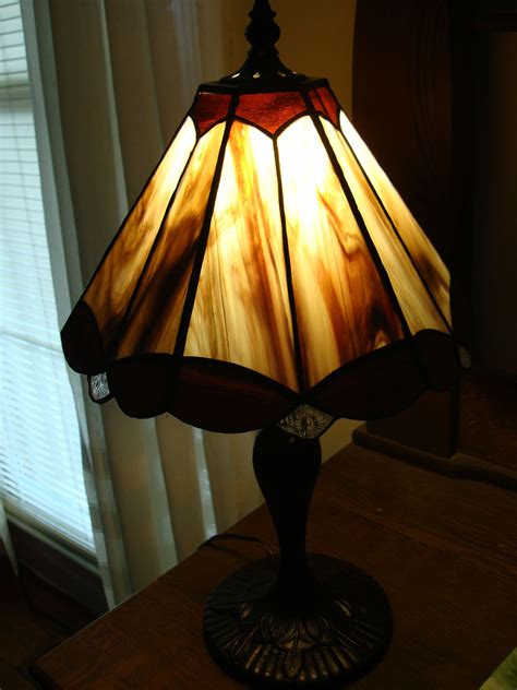 6 Panel Stained Glass Lamp A Recent Project Vitrail Lamp