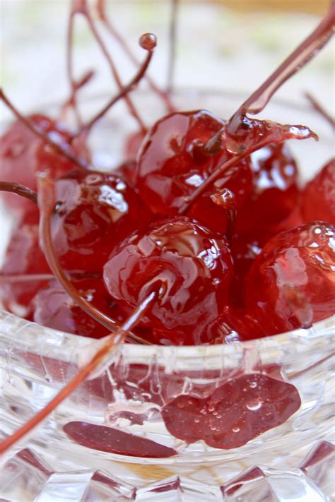 Homemade Candied Cherries Glacé Cherries Christina S Cucina Candied Cherries Recipe Candy