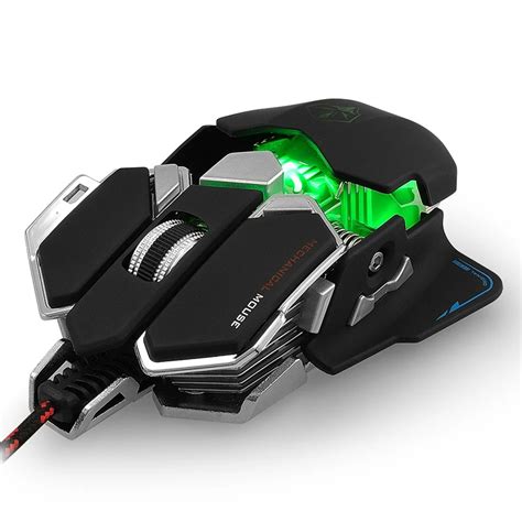 Cool Gaming Mouse Usb Optical Wired Mice 4000 Dpi 9 Buttons Cool Flash
