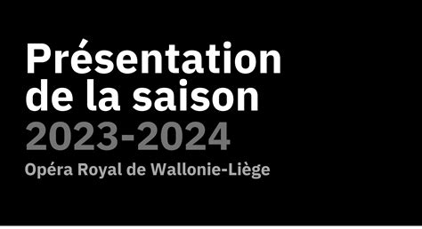 SAVE THE DATE présentation de la saison 2023 2024 Opéra Royal de