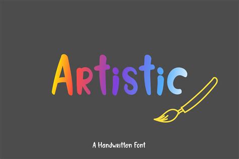 Artistic Font By Wanida Toffy · Creative Fabrica