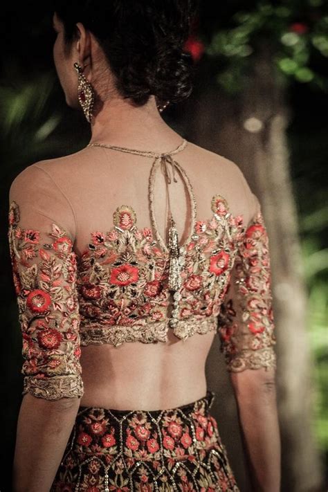 20 Net Blouse Designs To Wear With Sarees Or Lehengas On Your Big Day
