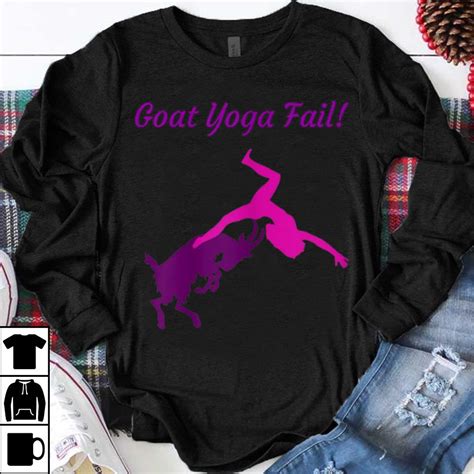 hot trend goat yoga fail sweater hoodie sweater longsleeve t shirt