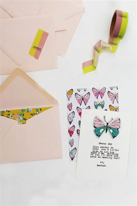 The Cutest Diy Notecards Maggie Holmes Design Diy Note Cards Note