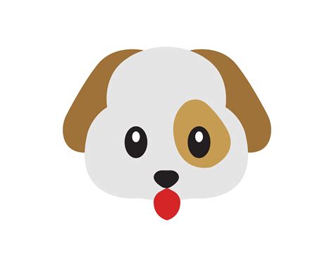 Dog Vector Emoji Design Svg Eps  Png Instant Download Etsy
