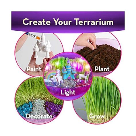 Bryte Light Up Unicorn Terrarium Kit For Kids Al Christmas Jamboree