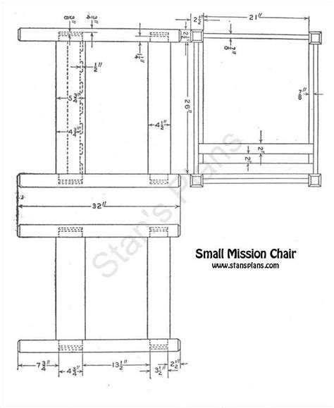 Printable Plans For A Small Mission Chair