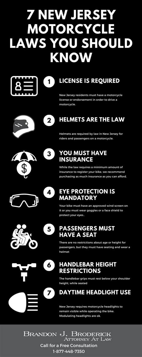 7 New Jersey Motorcycle Laws You Should Know