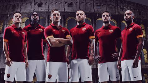 Nike Unveil Classy First Effort For As Roma 201415 Home Kit