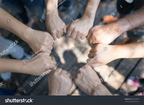 Group Diverse Hands Together Joining Concept Stock Photo 628610915