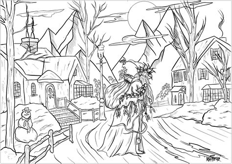 Pere Noel Coloring / dessin de traineau,rennes,pere,noel,coloriage