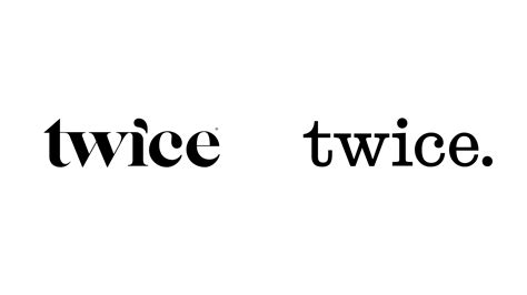 Brand New New Logo Identity And Packaging For Twice By Concrete