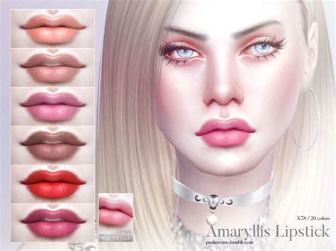 Lips In 20 Colors Found In Tsr Category Sims 4 Female Lipstick Makeup