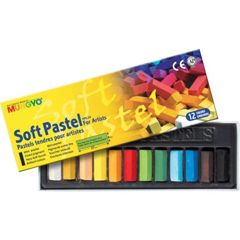 Mungyo Soft Pastels For Artist 12 Pieces Color Set Mps 12 Multi Co