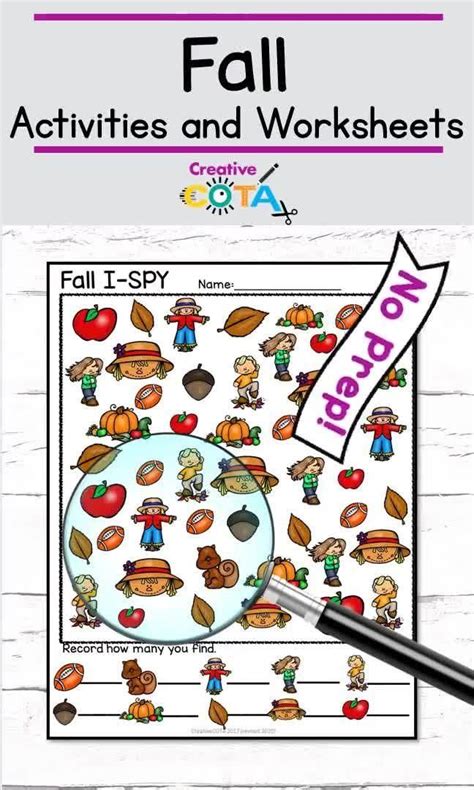 No Prep Fall Theme Differentiated Activities And Worksheets Video