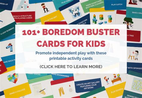 Bored Kids 101 Activities To Reduce Boredom And Promote Indepedent Play