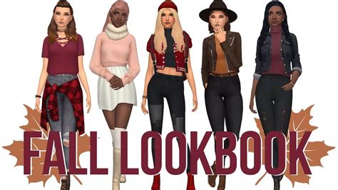 Fall Fashion Lookbook Sims 4 Maxis Match Cc List Sims 4 Sims 4
