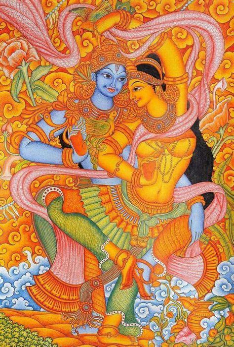 Pin By Viji Chidam On Radhae Krishna In Krishna Painting
