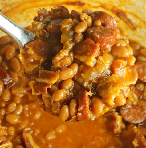 Ultimate Baked Beans With Smoked Sausage The Kind Of Cook Recipe