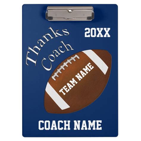 Personalized Football Clipboards For Coaches
