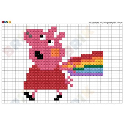 Pixel Art Peppa Pig Axiorg