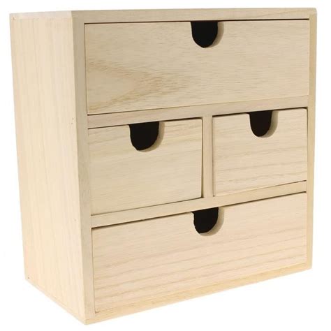 Chiffonnier en bois commode a 9 tiroirs semainier bahut de. LA FOURMI Petit meuble à 4 tiroirs 18 x 18 x 10 cm - Achat ...