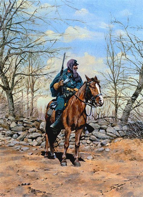 Federal Cavalry Picket In Winter 1862 By Don Troiani American Civil War