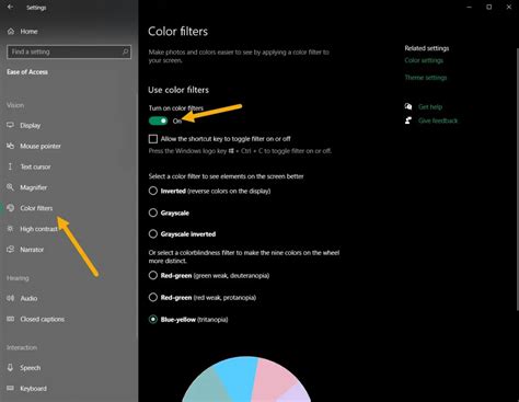 How To Enable Colorblind Mode In Windows 10 Color Blind Filters