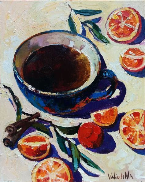 Original Still Life Painting Cup Of Tea Artfinder