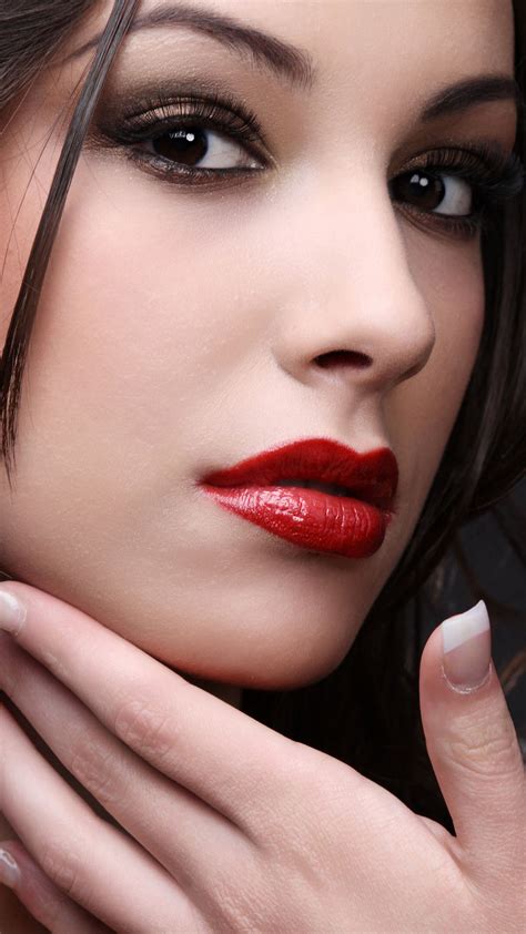 Red Lipstick Portrait Best Htc One Wallpapers