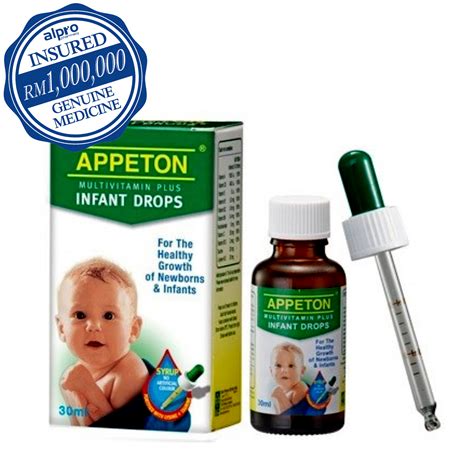 Appeton Multivitamin Plus Infant Drop 30ml Exp Date 112021 Alpro
